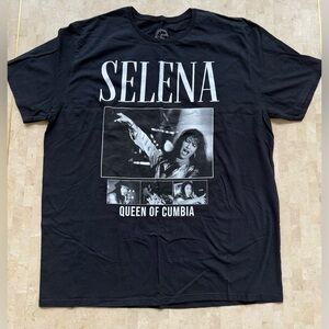 SELENA‎ QUEEN of CUMBIA Official Merchandise Black Pop Latina TShirt 2XL